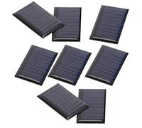 8PCS Mini Panneau Solaire - 30MA 5V DIY Panneau Solaire Époxy Matériel de Jouet Électrique Chargeur de Batterie Photovoltaïque pour Solaire, Bricolage Maison, Projets Scientifiques