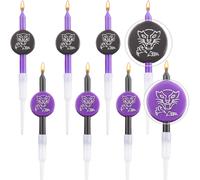 8pcs Panthère Bougies De Gâteau D'anniversaire,Décoration De Gâteau D'anniversaire Thème De Héros Bougies De Gâteau Pour Fête D'anniversaire D'homme Décorations Gâteaux De Fête