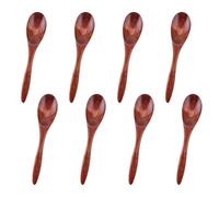 8pcs Petites Cuillères en Bois, 14,5cm Ustensiles de Service en Bois pour La Cuisine Cuillères à Miel pour Le Thé Cuillères à Manger en Bois pour Le Miel Le Thé Le Café Les Desserts