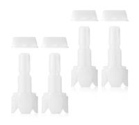 8pcs Pièces de Rechange Compatibles avec Baby Brezza FRP0046 Formula Pro Advanced, Tige d’Axe et Racloir en Silicone Accessoires (Fixer à Couvercle Verrouillage)