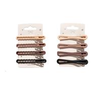8pcs pince cheveux femme coiffeur metal mini plate pince a cheveux accessoire petite banana Clip bec de Canard Snap Barettes BB epais hair clip