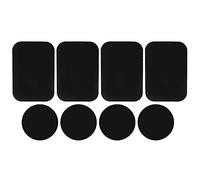 8PCS Plaques Métalliques Autocollant Auto-Adhésif Montage Plaque Métallique Plaques Métalliques Autocollant Remplacer Adhésif Aimant Autocollant pour Support Magnétique De Voiture Aimant Support De Té