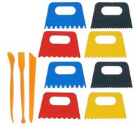 8PCS Plastic Paint Scraper Tool with 3PCS Scrapers, Paint Scrapers DIY Graffiti Oil Painting for Plaster for Texture Art