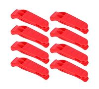 8pcs Plastique Rouge Vif - Outils de Survie d'urgence Légers, Légers, pour l'extérieur, les Gilets de Durée de Vie et Plus Encore