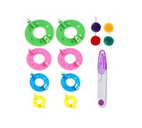 8PCS PomPom Maker SetMachine PomponKit Fabrication PomponMachine Pompons Loisirs CreatifOutil Fabrication Pomponsavec 1 FEUTRINE