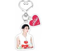 8pcs Porte-clés Acrylique ENHYPEN ROMANCE : UNTOLD Sac à dos Téléphone Pendentif Porte-clés pour Fans Enfants (Ni Ki)