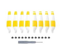 8pcs Propriétés de Remplacement compatibles pour 3 Parties de Rechange de 3 Ventilateurs Pro Wing(White Yellow)