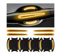 8PCS Protecteur Poignée Porte de Voiture pour Mercedes Benz CLA 200 2023 2024, Bandes Réfléchissantes Autocollants de Protection Portiere Voiture,Yellow