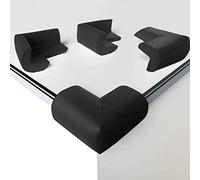 8PCS Protection Coin de Table Bébé Enfant Mousse Souple Protecteurs d'angle de Sécurité Protege Coins Mousse Anti-Chocs avec Résistant Adhésifs (Noir)