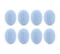 8pcs PVC Balles de lavage en PVC Vêtements de conception de hérisson adoucissant plus rapide à sécher écologique réutilisable pour la machine à laver légère 290g