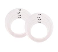 8pcs Rouges d'amortissement du tambour, silence de silencieux de tambour pour animaux compagnie, anneaux commande ton, am