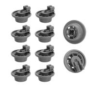 8PCS Roulettes universelles pour panier inférieur de lave-vaisselle adaptées aux modèles courants de lave-vaisselle notamment Bosch/Siemens/Neff roulettes pour panier de dishwasher pièces détachées