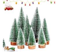 8Pcs Sapin de Noël Arbre de Noël Miniature,Mini Sapins De Noël,Sapin de Noël Artificiel 10/15/20 cm,Sapin de Noel Miniature pour Noël Party Home Party