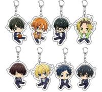 8pcs Sasaki & MIYANO Acrylique Porte-clés Sasaki SHUUMEI Figurine Téléphone Portable Sac à Dos Décoration Pendentif MIYANO YOSHIKAZU Cos Props