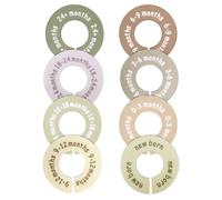 8pcs Séparateurs Placard pour Bébé, Organiseurs Placard en Plastique Design Double Face Séparateurs de Vêtements Chambre d'Enfant pour Nouveau-Né Jusqu'à 24 Mois