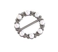 8pcs Shirt T-shirt Waist Button Scarf Decorative Fixed Buckles Corner Hem Knotted Buttons Accessories pour femmes filles accessoires décoratifs(Color 2)