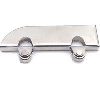 8pcs Sliding Glass Door Roller Smooth Silent Operation Stainless Steel 5mm Sliding Door Pulley Clamp for Display Cabinet