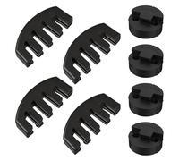 8PCS Sourdine De Violon, 4pcs Sourdine Violon Style Griffe & 4pcs Sourdine Ronde, Amortisseur Caoutchouc Professionnel, Sourdine Pour Violon Et Violoncelle, Violin Mute Ultra Pratique Noir