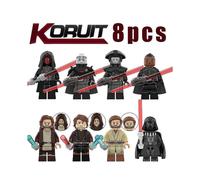 8pcs Star Wars Series Figure Assembled Mini Building Block Action Figures Toy for Kids Gift