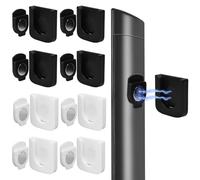 8Pcs Support Magnétique pour Télécommande Porte-télécommande magnétique Support Telecommande Mural Supports de Télécommande Magnétiques Porte Telecommande TV Multifonction sans Percage(Blanc+Noir)