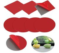 8PCS Tampons adhésifs Double face, Double Face Extra Fort, Rubans Adhésifs Ronds et Carrés Résistants à la Chaleur, Scotch pour Support Voiture, Caméra Tableau de Bord, Mur, Miroir, Maison