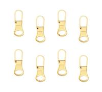 8pcs Tirette pour Fermeture Éclair, Amovibles Extracteur de Fermeture Éclair Kit de Réparation Fermeture Éclair Languette Fermeture Éclair pour Vêtements Vestes Pantalons Bagages (Or)