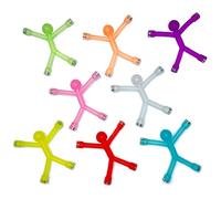 8PCS Translucence Novelty Mini Man Flexible Fridge Magnets, Toeoe Cute Rubber Magnet Men Refrigerator Magnets Magnetic Toy for Kids and Adults Office Fun Decorative Decoration