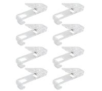 8pcs transparent à vêtements multifonctionnels pêches à linge à lave-vent pour towls vêtements chaussettes chapeaux de salle de bain