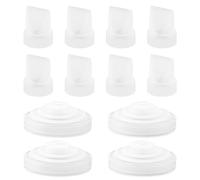 8pcs Valve à Bec de Canard et 4 Diaphragme en Silicone Compatibles avec Momcozy m5, Accessoires Tire Lait en Silicone Fournitures d'Allaitement pour Momcozy M5 Brest Pompe