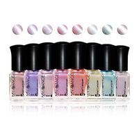 8Pcs Vernis À Ongles Coquillage Perle Sirène, Brillant Élégant Cristal | Transparent, Effet Couleur Magique, Longue Tenue, Pas Besoin De Catalyse, Non Toxique