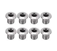 8pcs Vis de Pédalier, Vis de Verrouillage, Boulons de Plateau, Accessoire de Vélo VTT