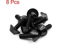 8pcs vis six pans creux m6x16mm aluminium noir boulon hexagonale pour moto