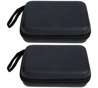 8Pièces Pochette Zippée Noire Pour Stockage D'électroniques