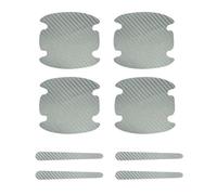 8Pièces Protecteur poignée Porte Voiture pour Citroen DS/DS 3 / DS 3 Crossback/DS 4/ DS 5,Fibre Carbone Cuvette Porte Voiture Anti Rayures Autocollant Accessoire,C/Silver