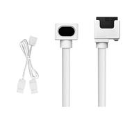 8PIN CPU Power Extension Cable 90 Degree Right Angle Connector for/Motherboard Sync White
