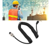 8Pin Speaker Microphone Coiled Cord for Radio Models TM-231 to TM-541A