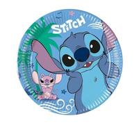PROCOS Stitch & Angel Lot de 8 assiettes en carton FSC 20 cm