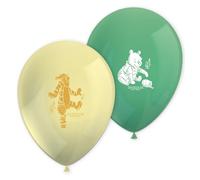 Procos 98438 Winnie l'ourson Tigrou Ballons Lot de 8 ballons en latex pour anniversaire, décoration d'anniversaire
