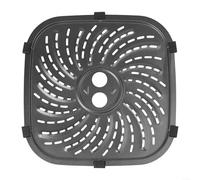 8QT For PowerXL For Vortex Pro Air Friteuse Grill Plate Easy Clean Antiadhésif Carbone Steel Plateau avec languettes en caoutchouc pour un maintien sûr (24 x 24 cm)