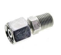 8S & 1/4'' NPT Acier zingue Raccord tournant droit avec filetage mâle 630 bar Ajustable ISO 8434-1