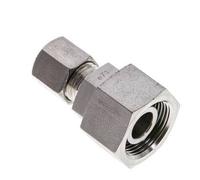 8S & 16S Raccord de coupe droit en acier inoxydable avec pivot 400 bar Joint torique FKM Cône d'etancheite ISO 8434-1