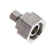 8S & 25S Raccord de coupe droit en acier inoxydable avec pivot 400 bar Joint torique FKM Cône d'etancheite ISO 8434-1