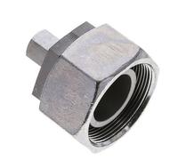 8S & 38S Acier zingue Raccord de coupe droit avec emerillon 315 bar Joint torique NBR Cône d'etancheite ISO 8434-1