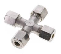 8S Raccord à compression croisée en acier inoxydable 630 Bar DIN 2353