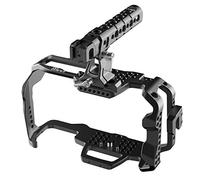 8Sinn Cage for The BMPCC 4K - Blackmagic Pocket Cinema Camera 4K + Top Handle Pro Alu Black