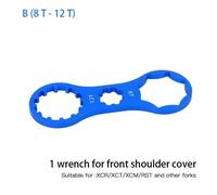 8T-12T Blue Outil de réparation de fourche avant de vtt, 8T 12T, clé pour SR Suntour XCM XCR XCT RST