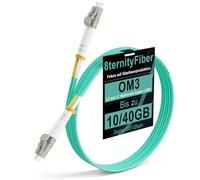 8ternityFiber OM3 LC vers LC Fibre Patch Cable 0,2 m/0,7 ft, 10/40 Go Fibre Optic Cable Multimode Duplex 50/125 µm, Options de longueur : 0,2 m-50 m, OD : 2 mm, LSZH