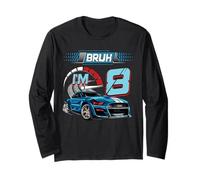 8th Birthday Bruh Racing Car Party Outfit 8 Year Old Boys Manche Longue