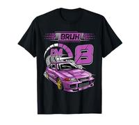 8th Birthday Bruh Racing Car Party Outfit 8 Year Old Boys T-Shirt