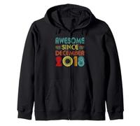 8th Birthday Idea Awesome Since December 2018 8 Years Old Sweat à Capuche